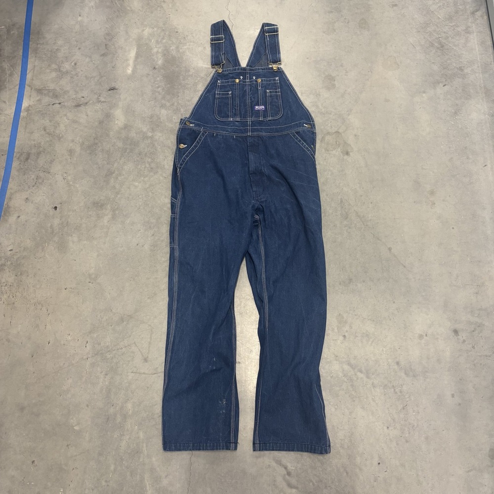 Mens Big Smith Workwear Denim Overalls B94009DB Blue 36x32